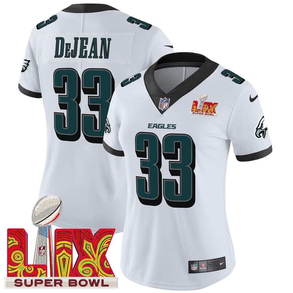 NFL Women’s Philadelphia Super Bowl LIX Patch Vapor Limited Jersey