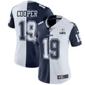 Jersey NFL Women’s Split White Navy Blue Est 1960 Patch - Split