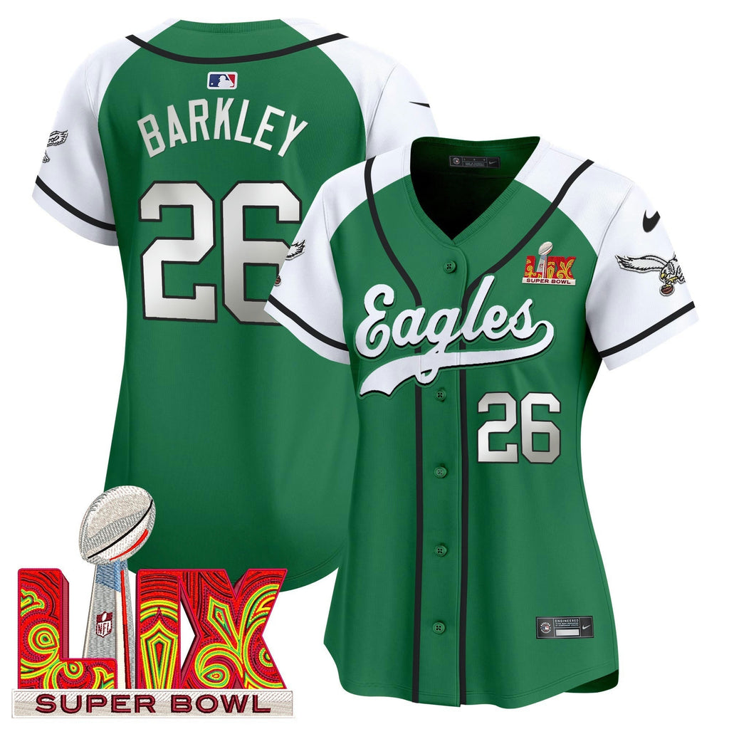 NFL Women’s Super Bowl LIX Patch Kelly Green Vapor Jersey