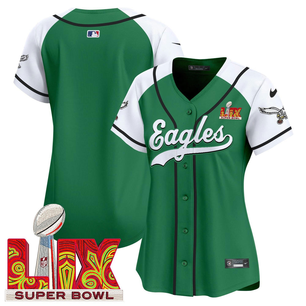 NFL Women’s Super Bowl LIX Patch Kelly Green Vapor Jersey
