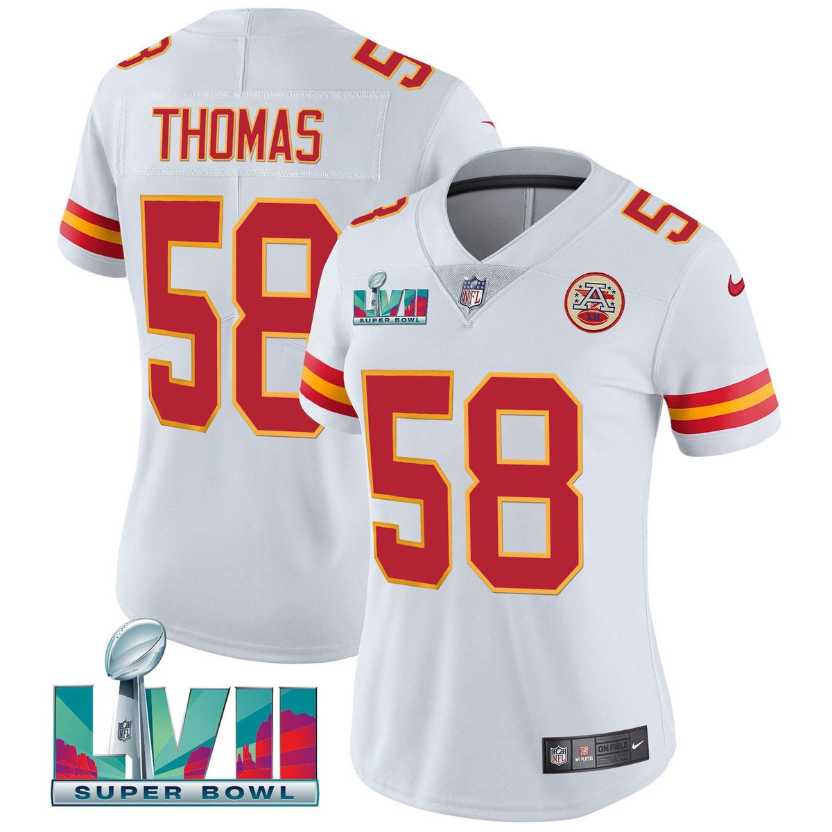 NFL Women’s Super Bowl LVII Red Gold Vapor Jersey