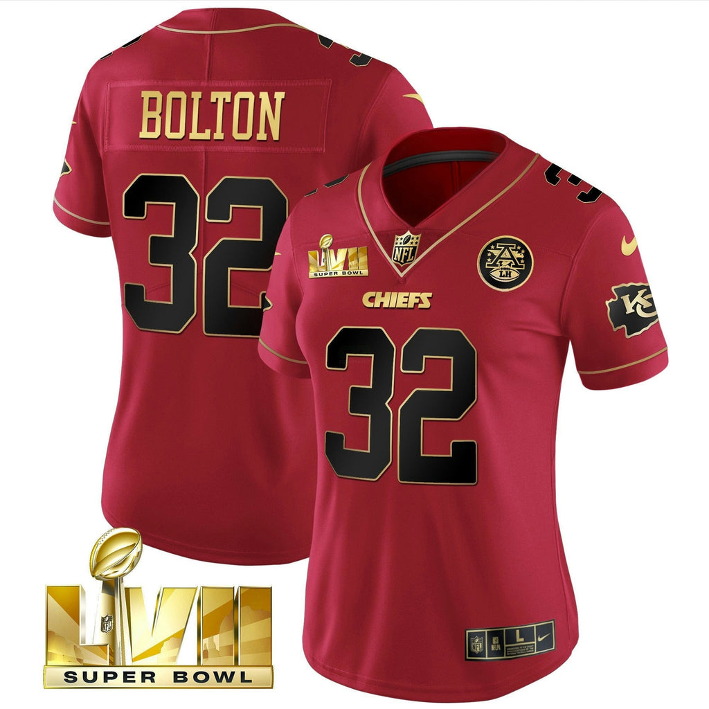 NFL Women’s Super Bowl LVII Red Gold Vapor Jersey
