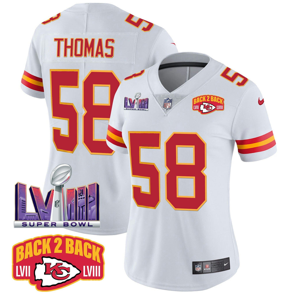 NFL Women’s Super Bowl LVIII & Back 2 Back Patch Vapor Jersey