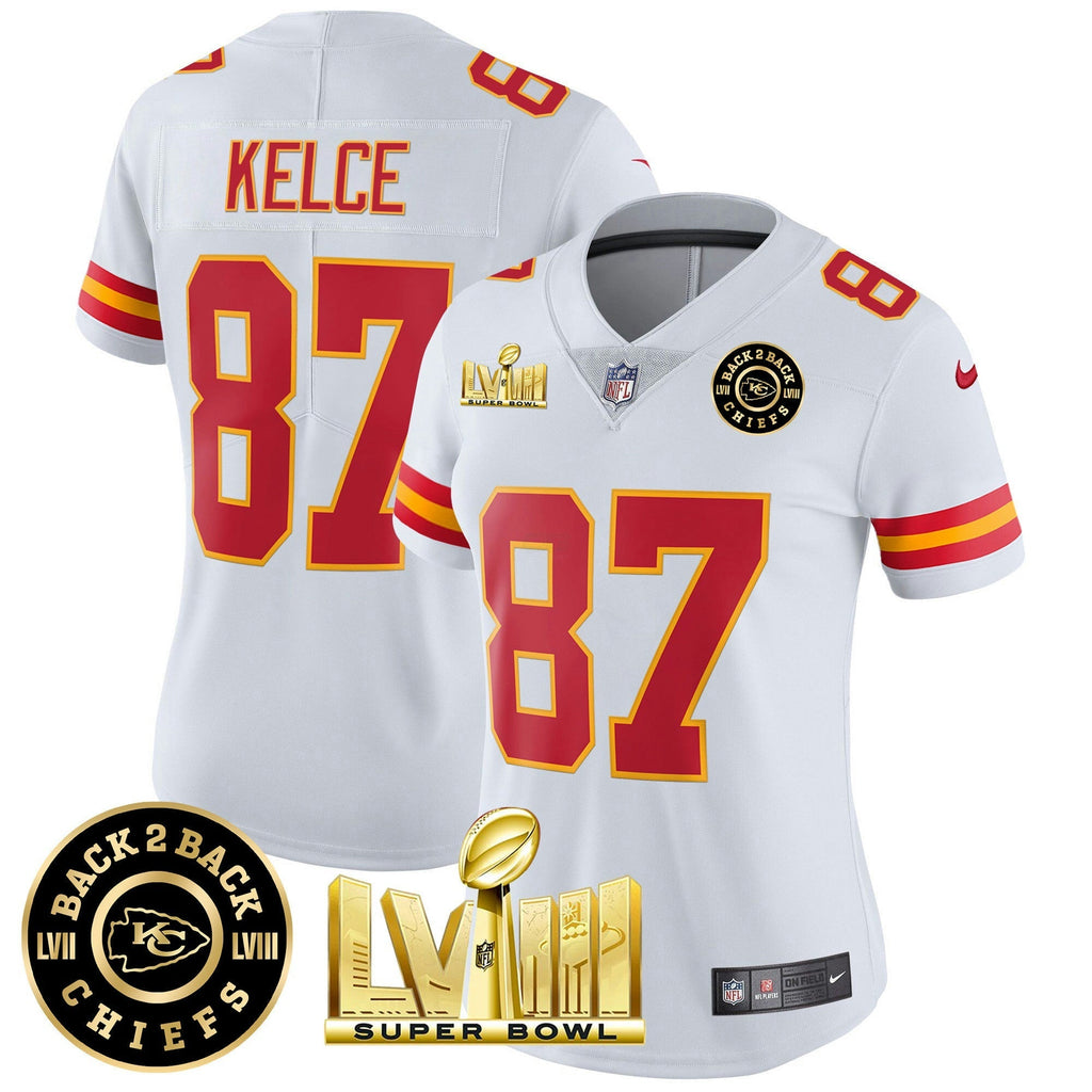 NFL Women’s Super Bowl LVIII & Back 2 Back Patch Vapor Jersey V3