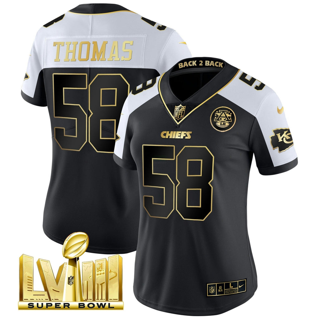 NFL Women’s Super Bowl LVIII & Back 2 Back Patch Vapor Jersey V5