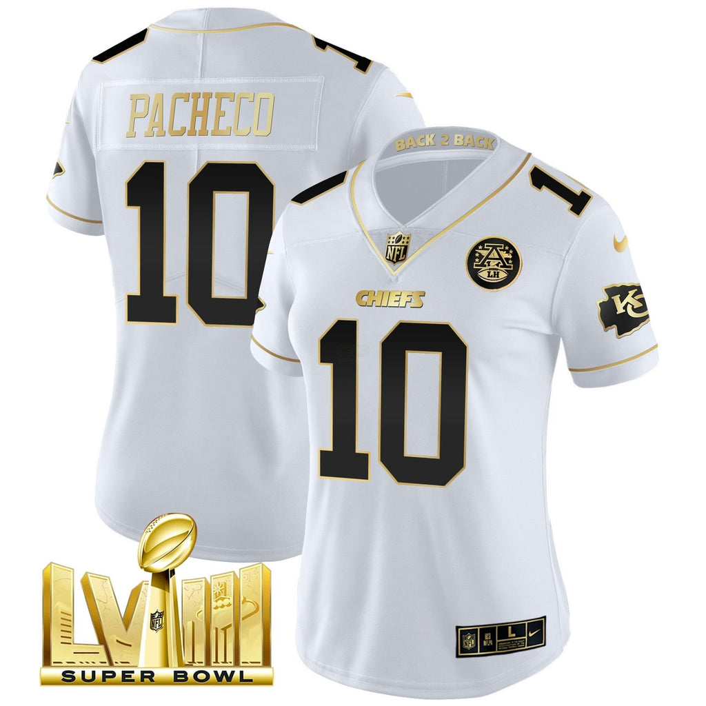 NFL Women’s Super Bowl LVIII & Back 2 Back Patch Vapor Jersey V5