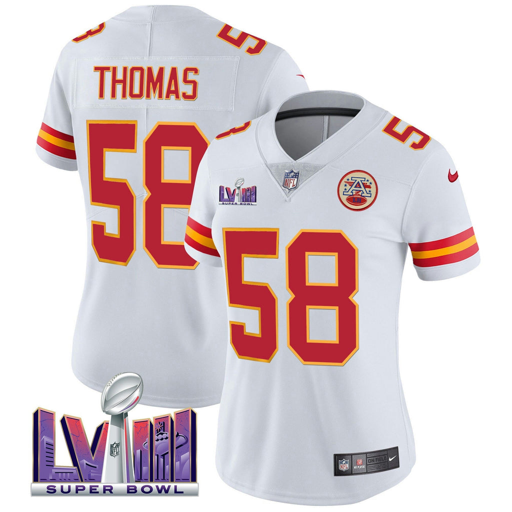 NFL Kansas City Chiefs Women’s Super Bowl LVIII Patch Vapor Jersey