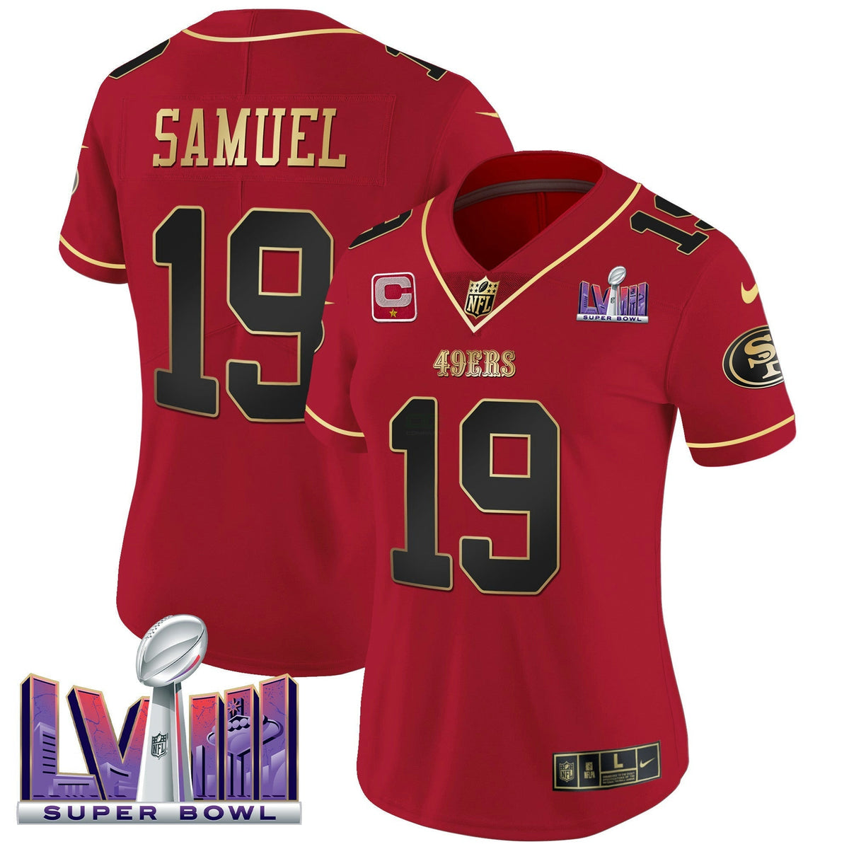NFL Women’s Super Bowl LVIII Patch Vapor Jersey