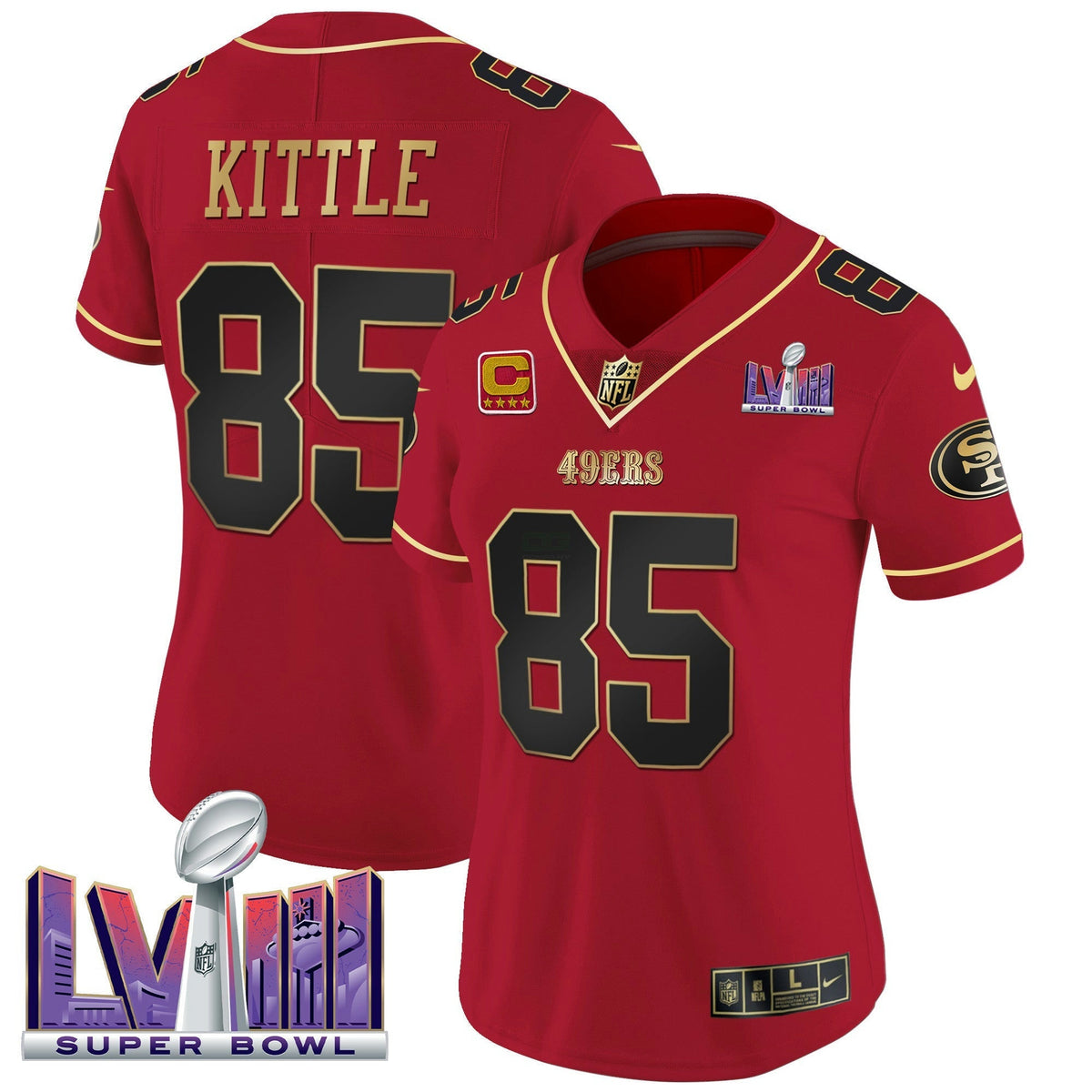NFL Women’s Super Bowl LVIII Patch Vapor Jersey