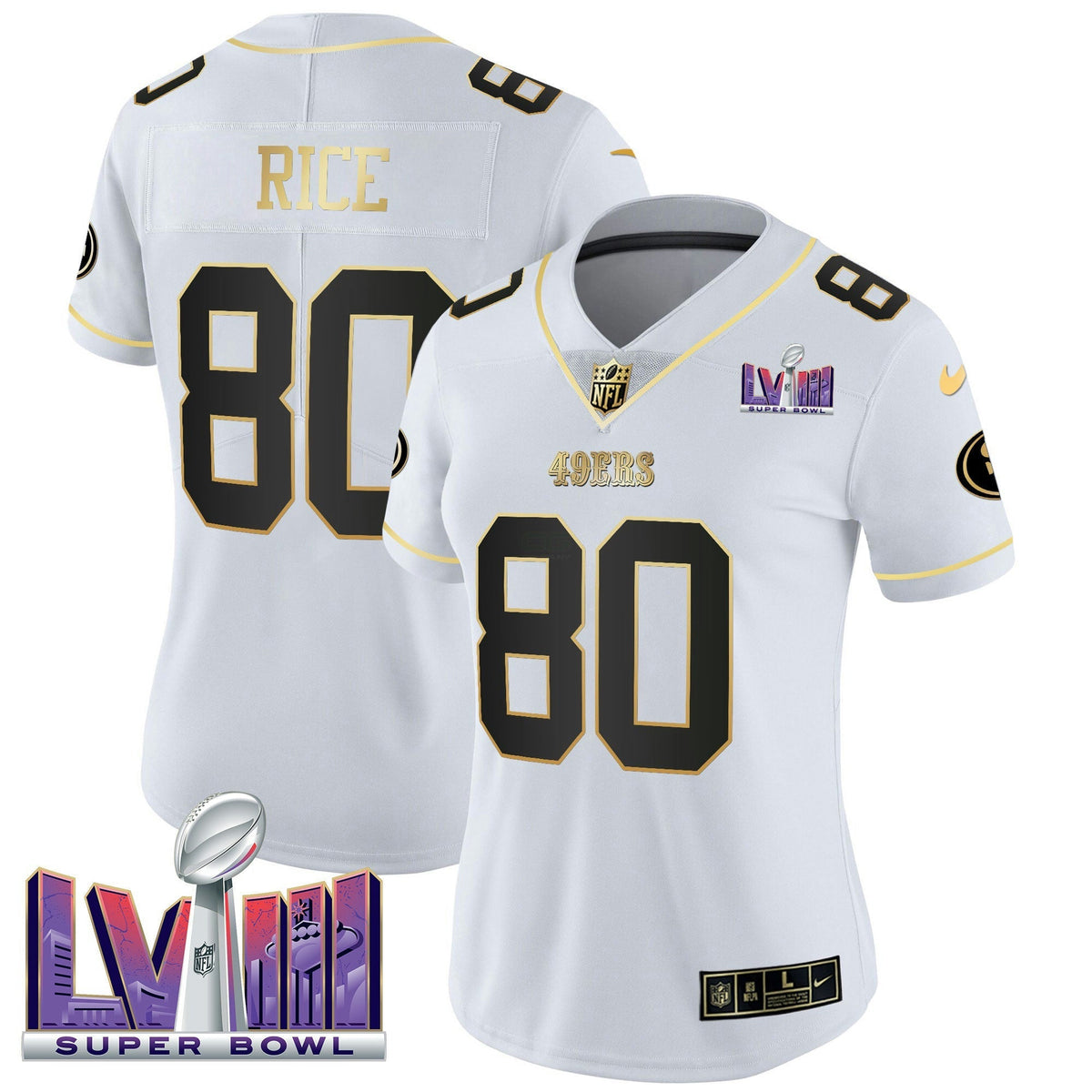 NFL Women’s Super Bowl LVIII Patch Vapor Jersey V2