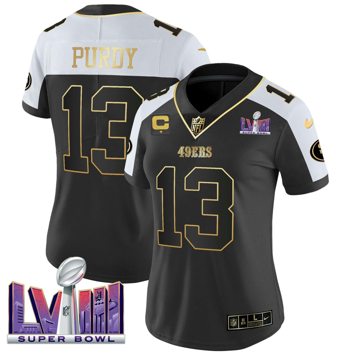 NFL Women’s Super Bowl LVIII Patch Vapor Jersey V2