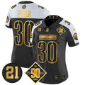 NFL Women’s Washington 90th & Sean Taylor Patch Gold Vapor Limited Jersey