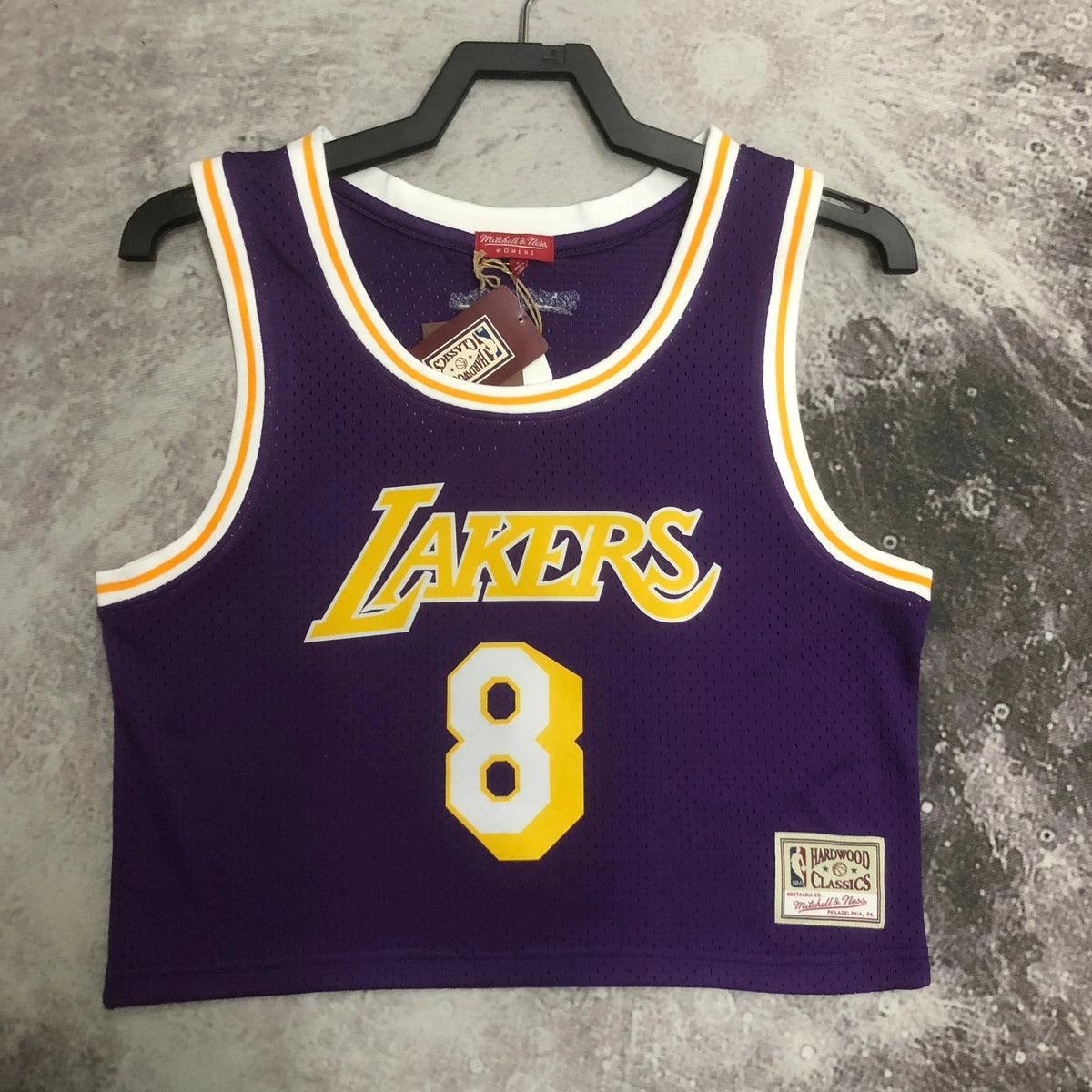 Jersey Cropped Kobe Bryant Los Angeles Lakers Mitchell & Ness Hardwood Classics Purple