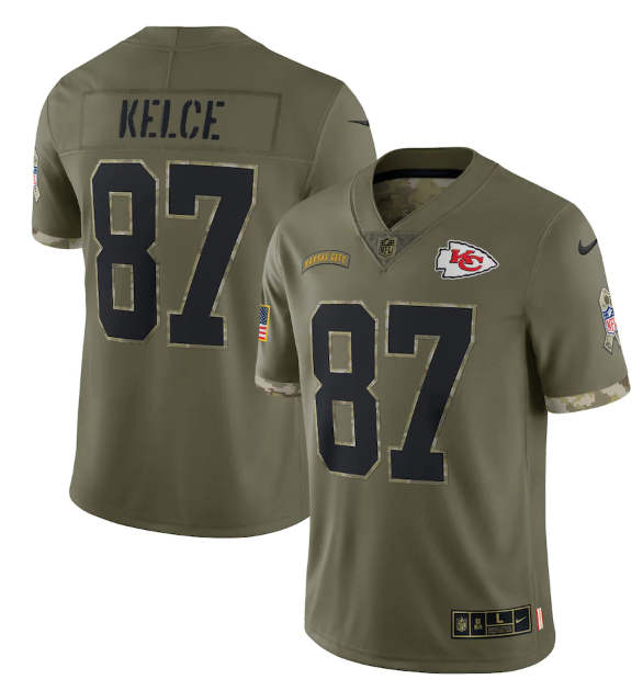NFL Kansas City Chiefs Vapor Limited Jersey Salute To Service 2022