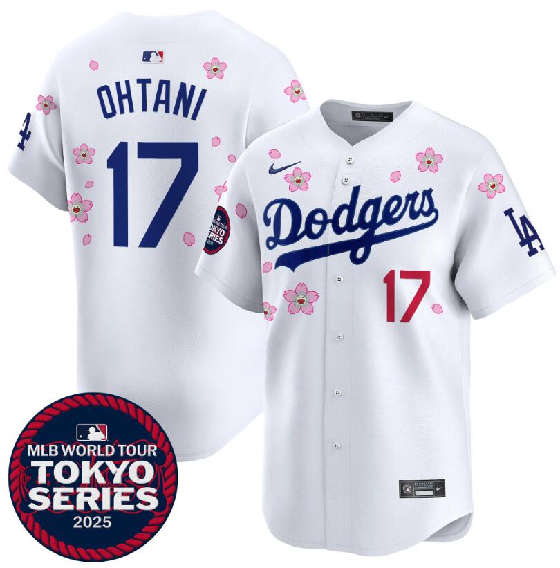 MLB Los Angeles Dodgers Jersey White Tokyo Series 2025