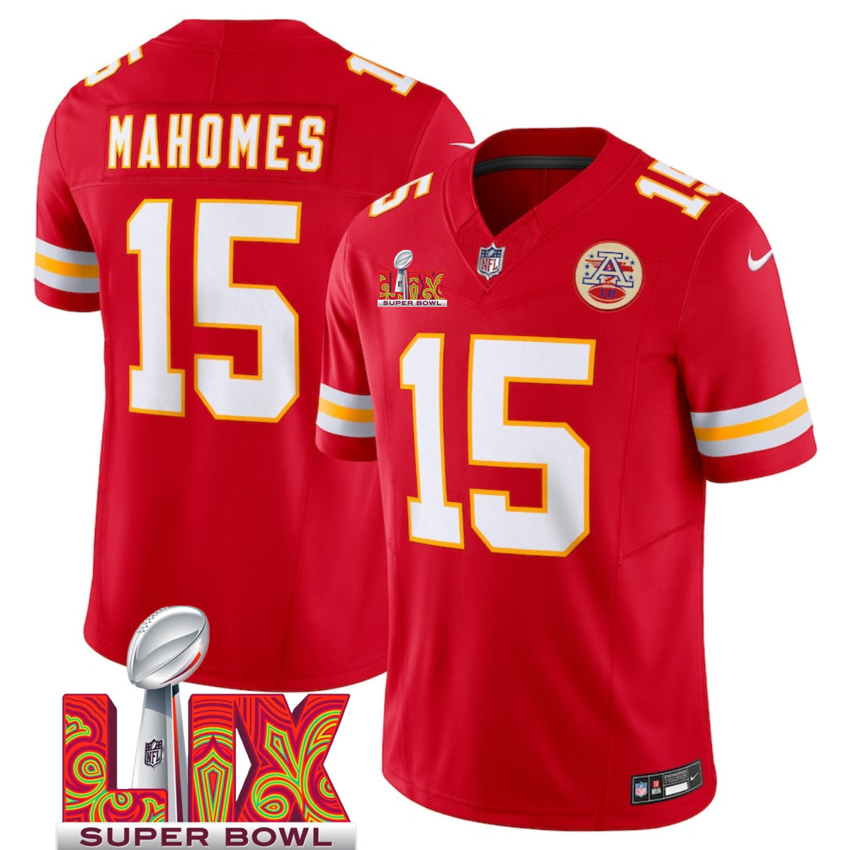 NFL Kansas City Chiefs Vapor F.U.S.E. Limited Jersey SB LVIX