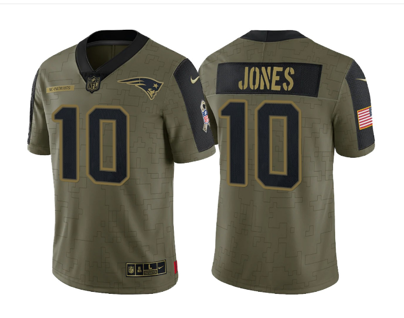 NFL New England Patriots Vapor Limited Jersey Salute To Service 2021
