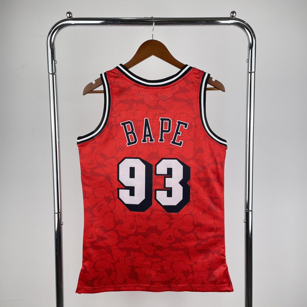 Jersey Swingman BAPE X Miami Heat Mitchell & Ness Hardwood Classics 1993