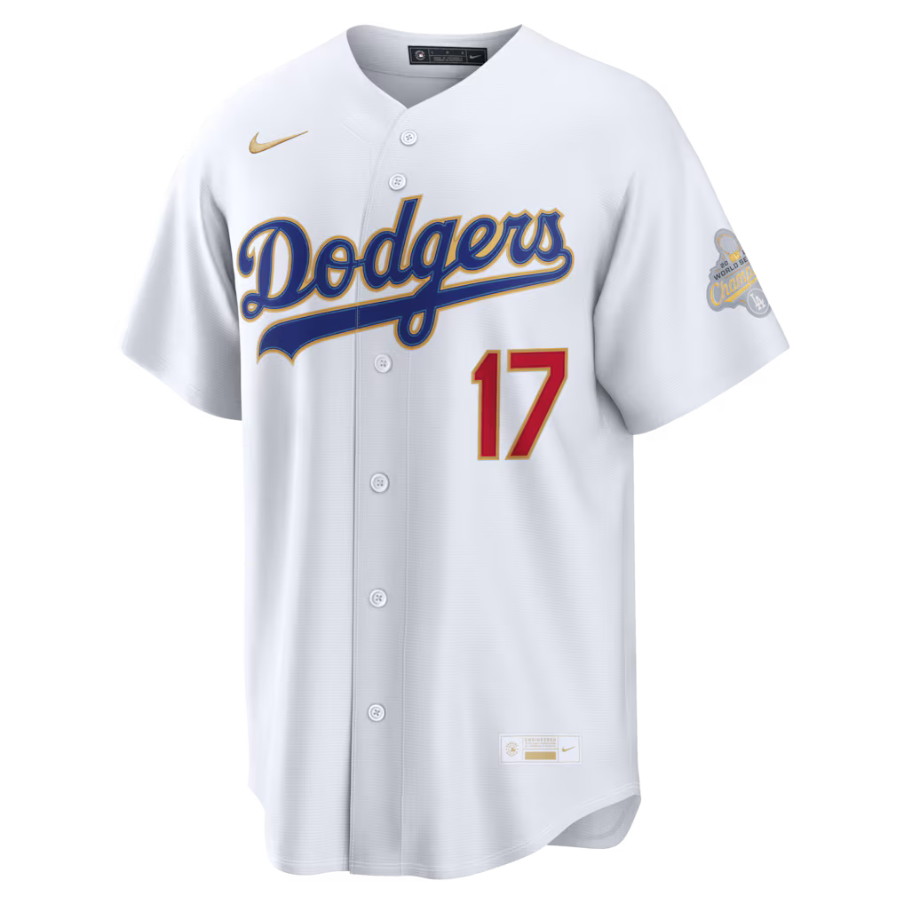 MLB Los Angeles Dodgers Jersey Gold Collection 2026