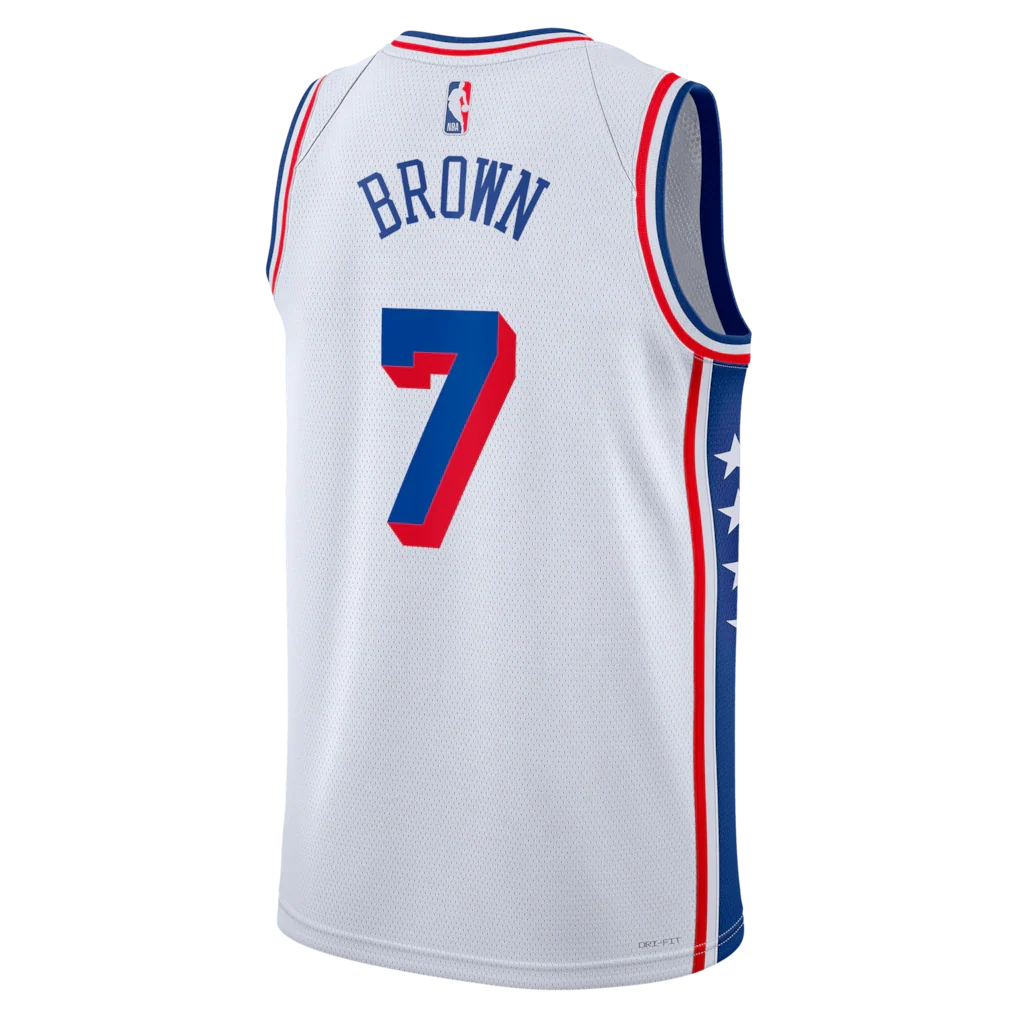 Jersey NBA Philadelphia 76ers Association Edition Jaylen Brown