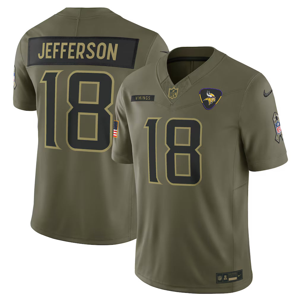 NFL Minnesota Vikings Vapor F.U.S.E. Limited Jersey Salute To Service 2025