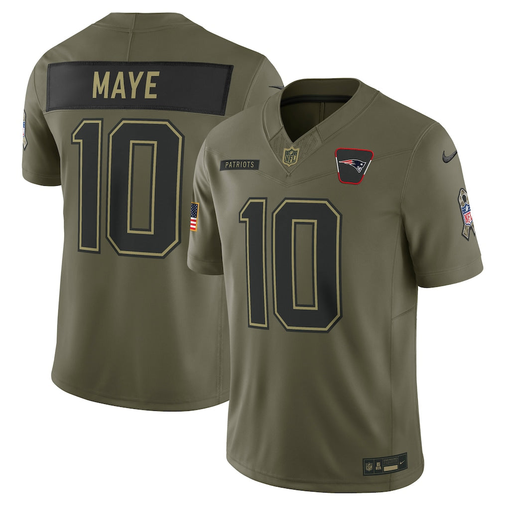 NFL New England Patriots Vapor F.U.S.E. Limited Jersey Salute To Service 2025