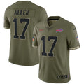 NFL Buffalo Bills Vapor Limited Jersey Salute To Service 2022