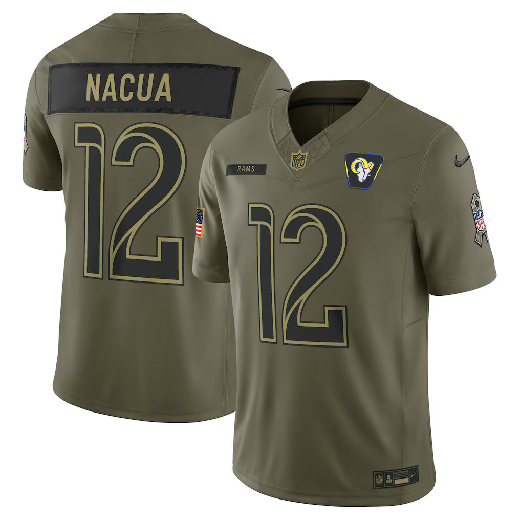 NFL Los Angeles Rams Vapor F.U.S.E. Limited Jersey Salute To Service 2025