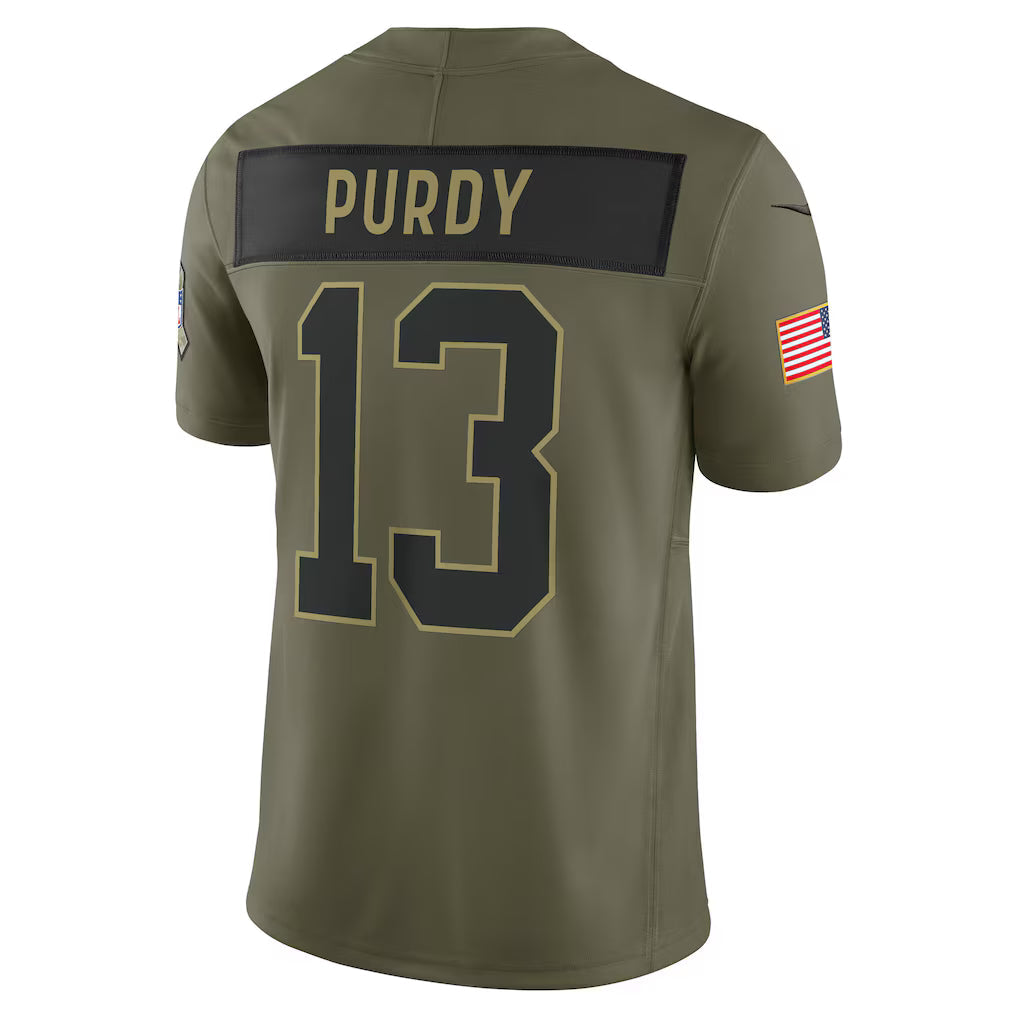 NFL San Francisco 49ers Vapor F.U.S.E. Limited Jersey Salute To Service 2025