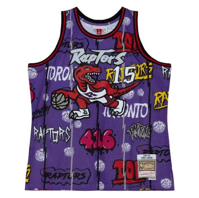 Jersey Swingman Slap Sicker Toronto Raptors Mitchell & Ness 1998/99
