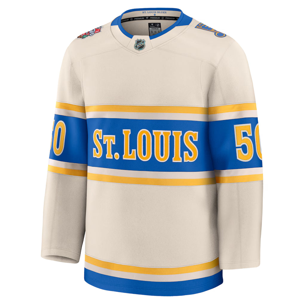 Jersey St. Louis Blues Creme 2025 Winter Classic